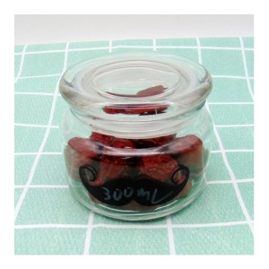 10OZ Round Glass Chocolate Butter Coconut Jar with Lid