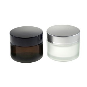 MBK Packaging 30ML Custom Cream Storage Green Glass Jar With Screw Top Lid