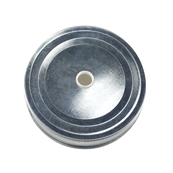 Factory Cheap Hot Twist Off Lid - Galvanized 70 Mason Jar Drinking Lid with Hole – Menbank