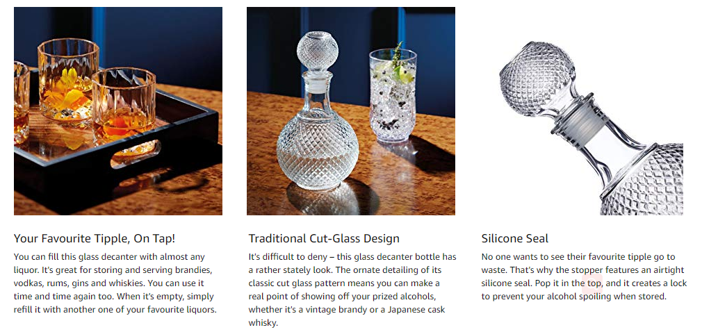 Crystal Glass Decanter