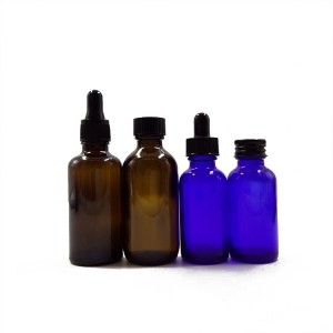 2OZ 60ml Cobalt Blue Glass Bottle with Glass Dropper