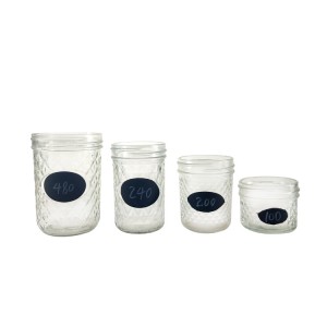 Classic Bamboo 1 Pint Quilted Crystal Glass Mason Jar Tumbler with Lid – Menbank