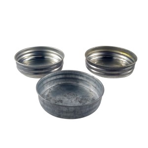 Galvanized Vintage 70mm airtight Mason Jar Lid set for Candle