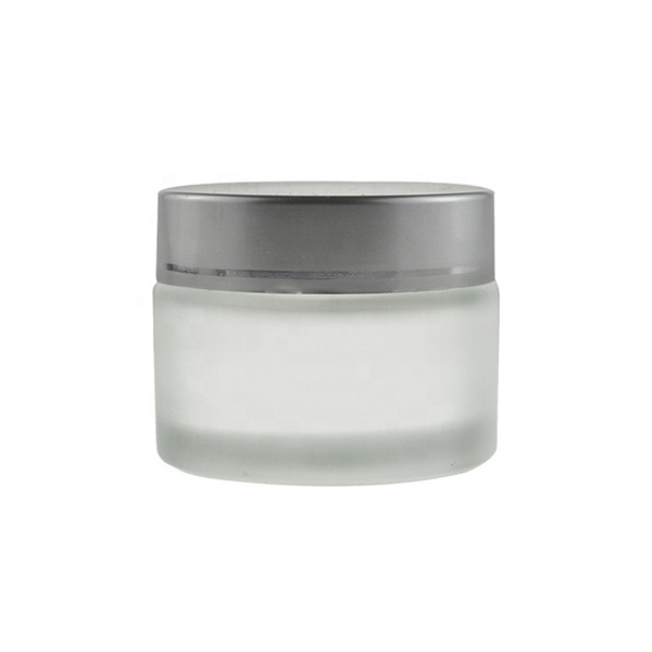 MBK Packaging 50G Frost Clear Glass Cream Jar with Inner Liner and Lid – Menbank Featured Image