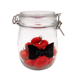 Hot Selling for Crackle Glass Globe – MBK 750ml Clear Glass Storage Food Jar – Menbank