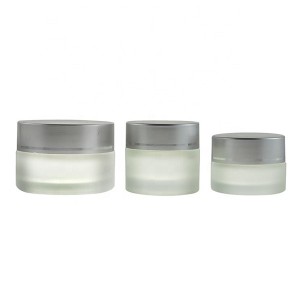 MBK Packaging Glass Jar 20 ml Frost Glass Empty Container With Screw Cap Lid – Menbank
