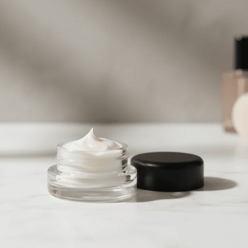 5g Glass Concentrate Container with Matte Black Cap