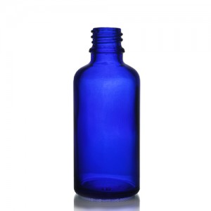MBK 50ml Blue Glass Dropper Bottle