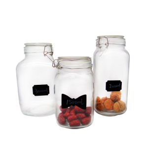 Best quality Mason Jar – Square 1.5L Glass Kitchen Sotrage Jar Set – Menbank