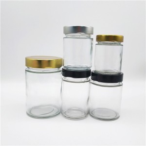 314ml Flint Ergo Glass Honey Jar with deep Lug cap