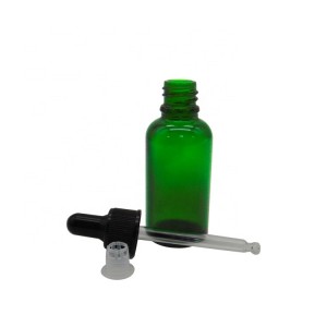 MBK Green Glass Dropper Bottle with Metal Lid – Menbank