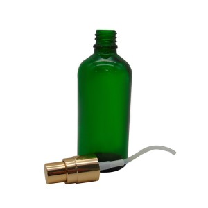 MBK 100ml Green Glass Bottle with Metal Perfum Pump factory – Menbank