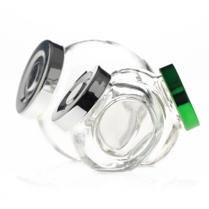 45ml 180ml Glass Penny Candy Seeds jar sets with Silver Lid