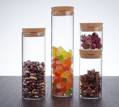 Glass Tube Bottle with Cork for Candy Featured Image