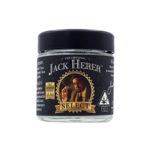 3.5G Straight Sided Glass Cannabis Jar with Smooth Childproof Lid