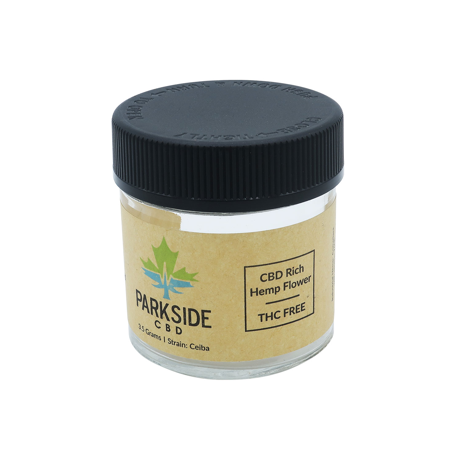 Discountable price Sealed Transparent Glass Jar -  Clear Glass Jar with Black Ribbed Child Resistant Lid for Packaging Cannabis Flower – Menbank