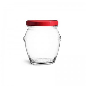 Factory Price Seed Jar – 8.5oz recycled honey glass jar with cork – Menbank