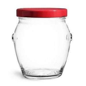 Factory Price Seed Jar – 8.5oz recycled honey glass jar with cork – Menbank