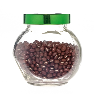 45ml 180ml Glass Penny Candy Seeds jar sets with Silver Lid