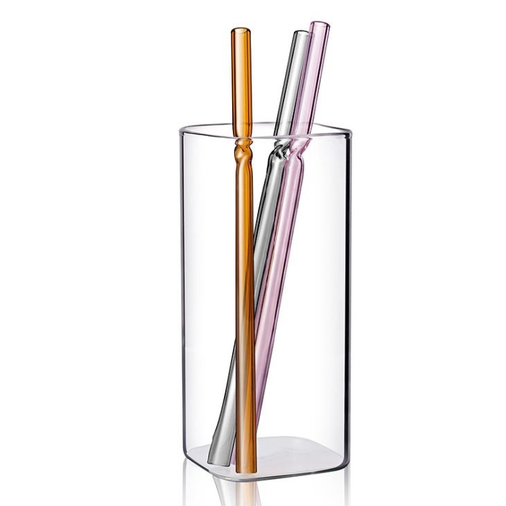Factory Supply Black Candle Jar - Colorful Reusable Straight Bent Glass Drinking Straw  – Menbank