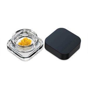 5g/5ml-Clear-Quadrate-Concentrate-Glass-Jar-with-Child-Resistant-Closure