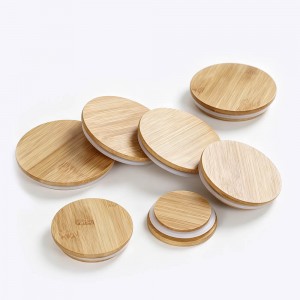 Small 6OZ Glass Spice Jar with Bamboo Lid – Airtight Food Storage Container for Herbs & Kitchen Use