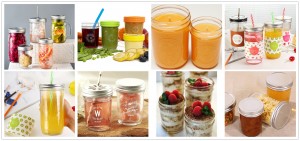 Wide Mouth Glass Canning Jar with Ring and Band Lid