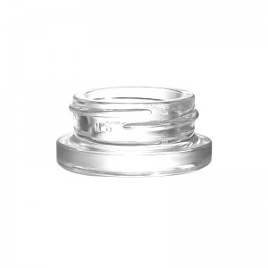 15ml Clear Round Cannabis Concentrate Glass Jar with CR Lid