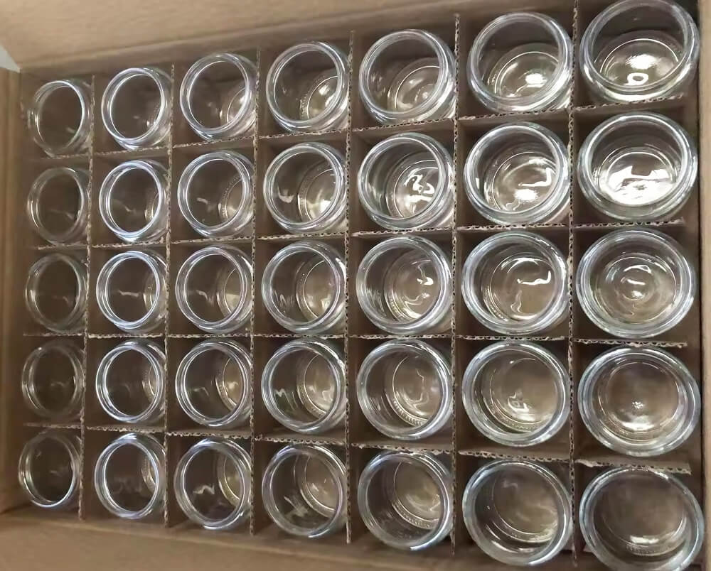 packgae for glass cannabis jar