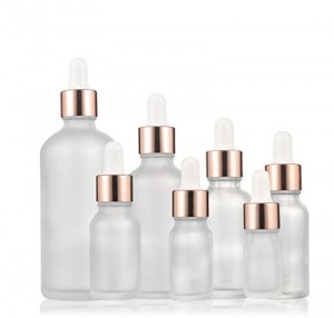 100ml Round Frosted Clear Glass Dropper Bottle Essential Oil
