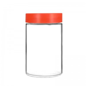 16OZ Premium Glass Jar w/ Smooth Childproof Lid