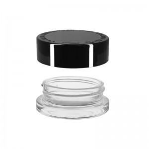 15 ML Clear  Glass Concentrate Jar with Child Resistant Caps