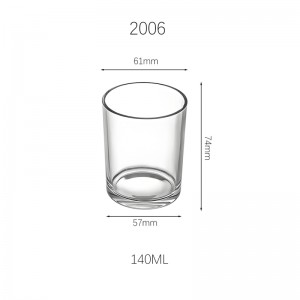 Luxury Wax Filled Elegant 5 Oz Glass Candle Jars