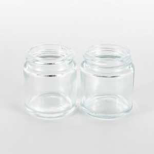 Durable 1 oz Straight Sided Glass Jars with Plastics Caps