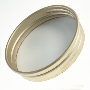 58-400 Gold Aluminum Metal Lid with PE Linner