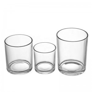 Luxury Wax Filled Elegant 5 Oz Glass Candle Jars
