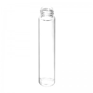 116 mm Clear Pre-roll Glass Tube With Child Resistant Black Cap