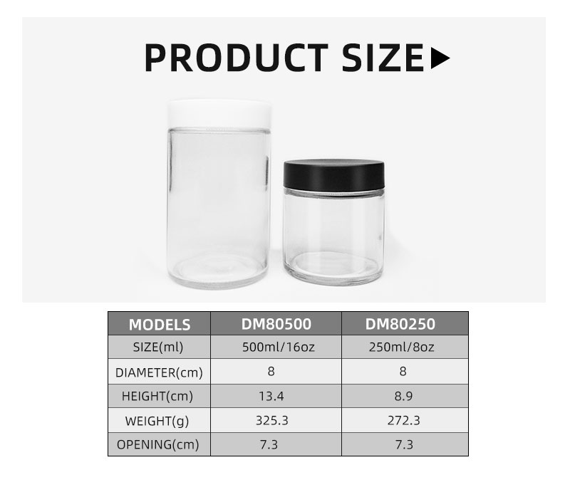 D80 16oz straight sided jar