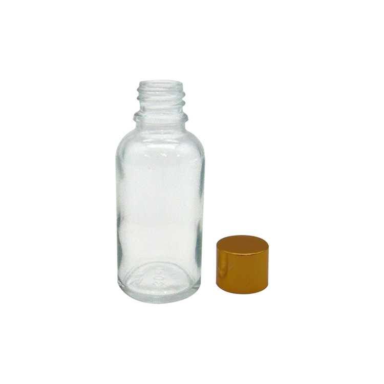 2017 High quality Glass Jar Airtight - MBK 30ml Clear Glass Oil Bottle With Alumite Cap – Menbank