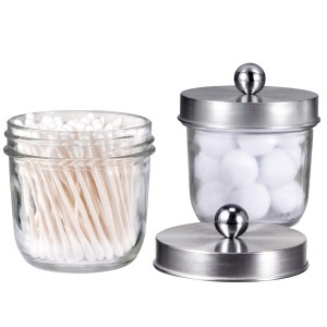 Stainless Steel Mason Lid For Qtips Cotton Swabs