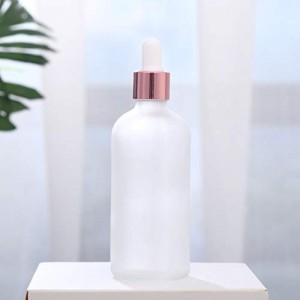 100ml Round Frosted Clear Glass Dropper Bottle Essential Oil
