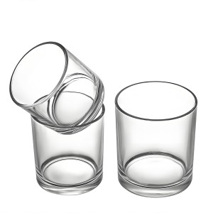 Luxury Wax Filled Elegant 5 Oz Glass Candle Jars