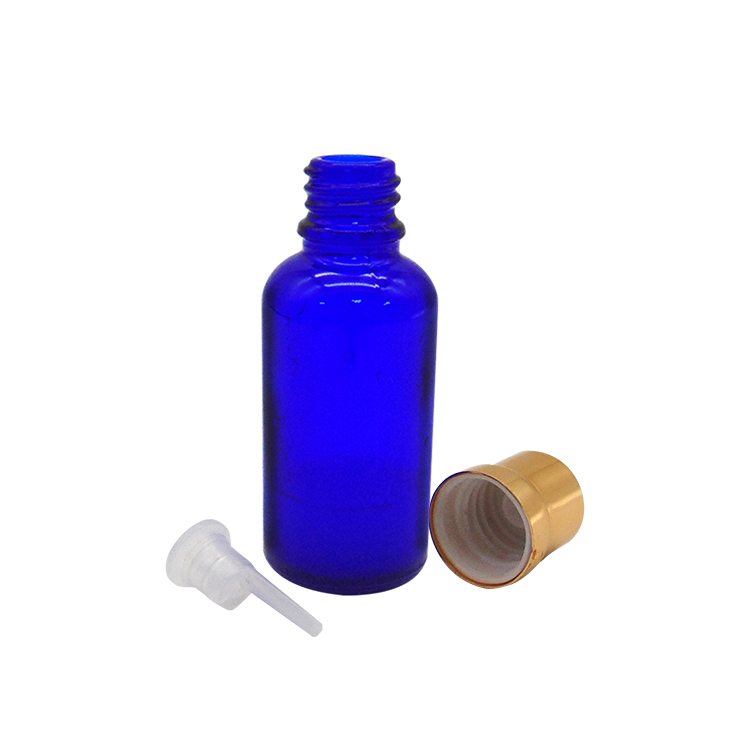 glass bottle blue