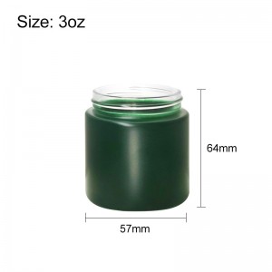 3 oz Green Glass Wide-Mouth Jar with Child-Resistant Lid