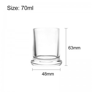 2.75 oz Clear Libbey Status Glass Jars for Making Candles
