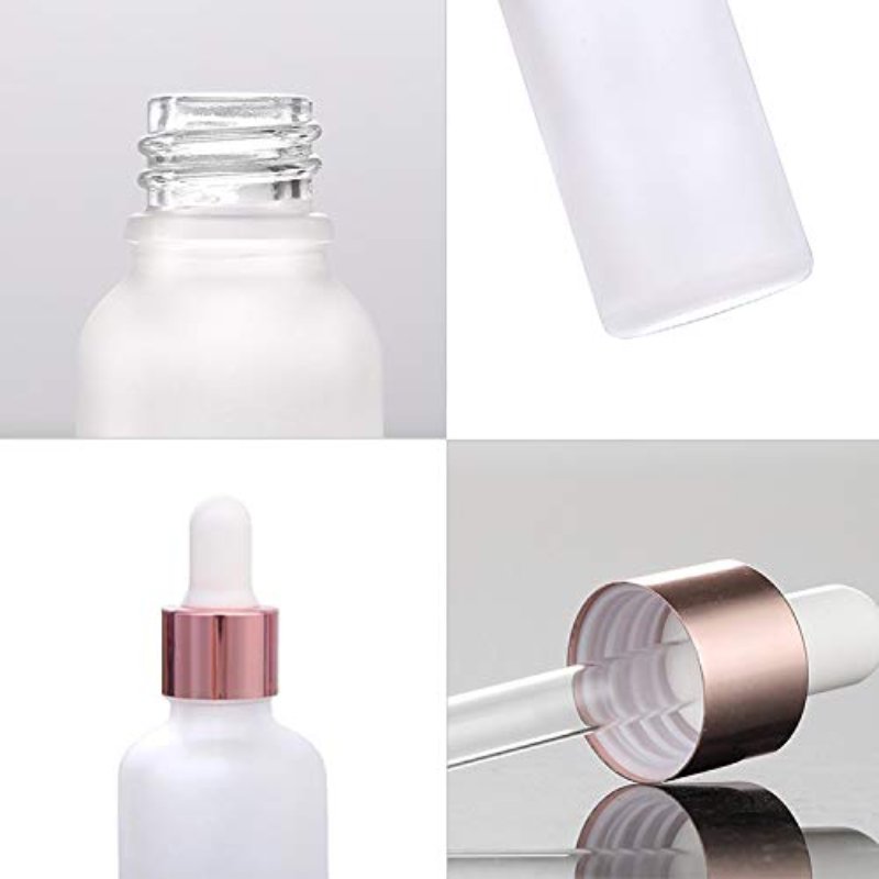 100ml Round Frosted Clear Glass Dropper Bottle Essential Oil