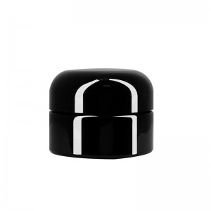 5 ML Glass Concentrate Jar Child Resistant Cap-Glossy Black