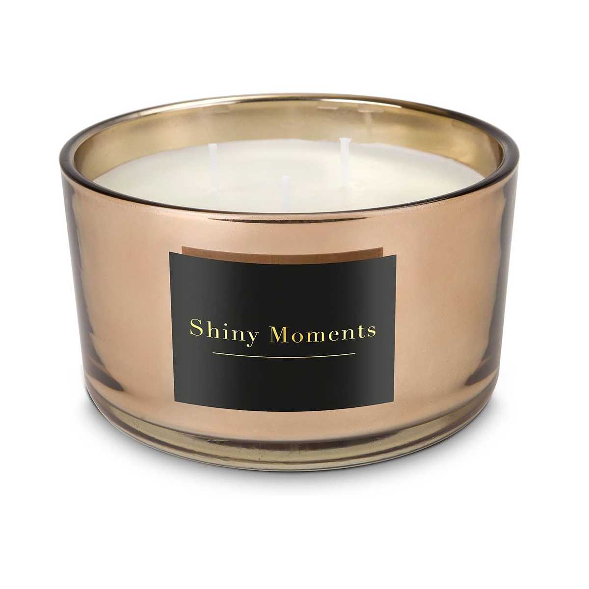 18 oz Clear Empty Scented Candle Jars with Bamboo Lid 