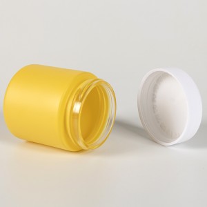 3 oz Child Resistant Painting Yellow Glass Jar for Cannabis