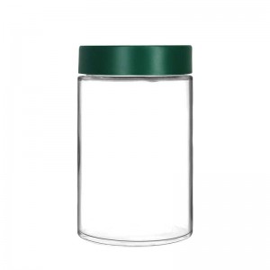16OZ Premium Glass Jar w/ Smooth Childproof Lid